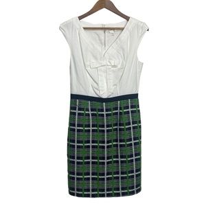 Milly New York Preppy Green Tweed Bottom Dress Size 6